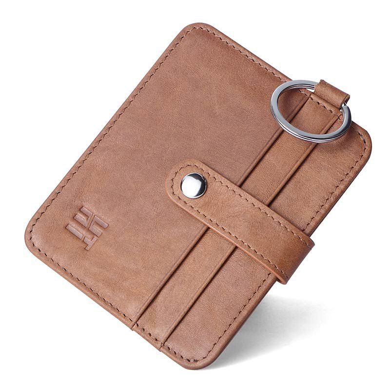 

Hautton Minimalist Genuine Leather Slim Business Credit Id Card Case, Brown