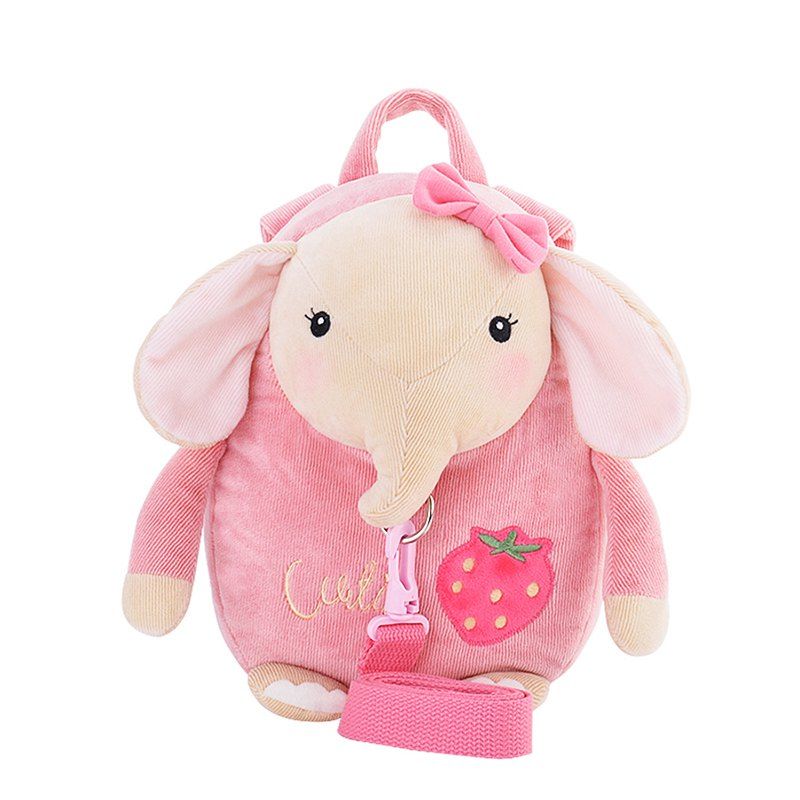 

Metoo Cartoon Animal Stuffed Backpack, Papaya