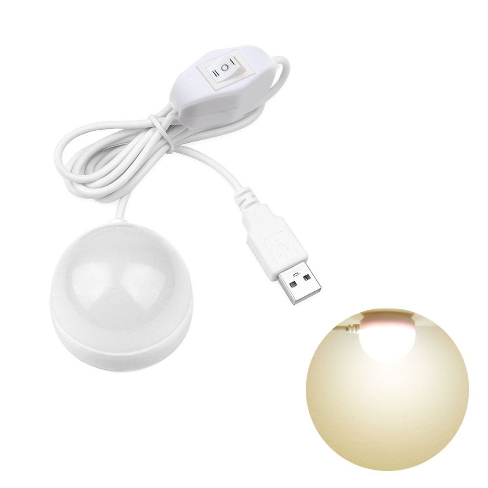 

YWXLight DC 5V 5W Bright Mini USB Magnet Reading Lights Computer Lamp for Notebook, Warm white