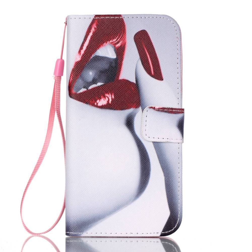 

Lip Painted PU Phone Case for Samsung Galaxy S7 Edge, Colormix