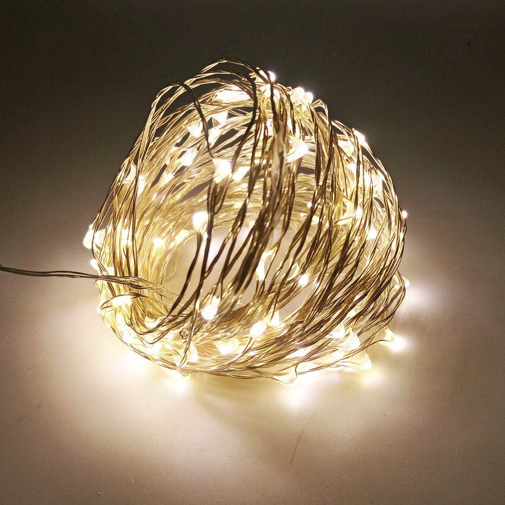 

ZDM 10M 100 LED Copper Wire String Light for Festival Christmas Party Decoration DC12V, Warm white light