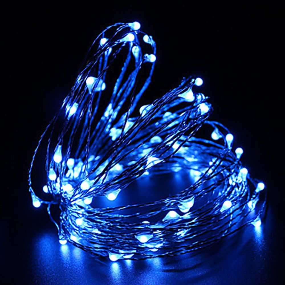 

ZDM 10M 100 LED Copper Wire String Light for Festival Christmas Party Decoration DC12V, Blue light