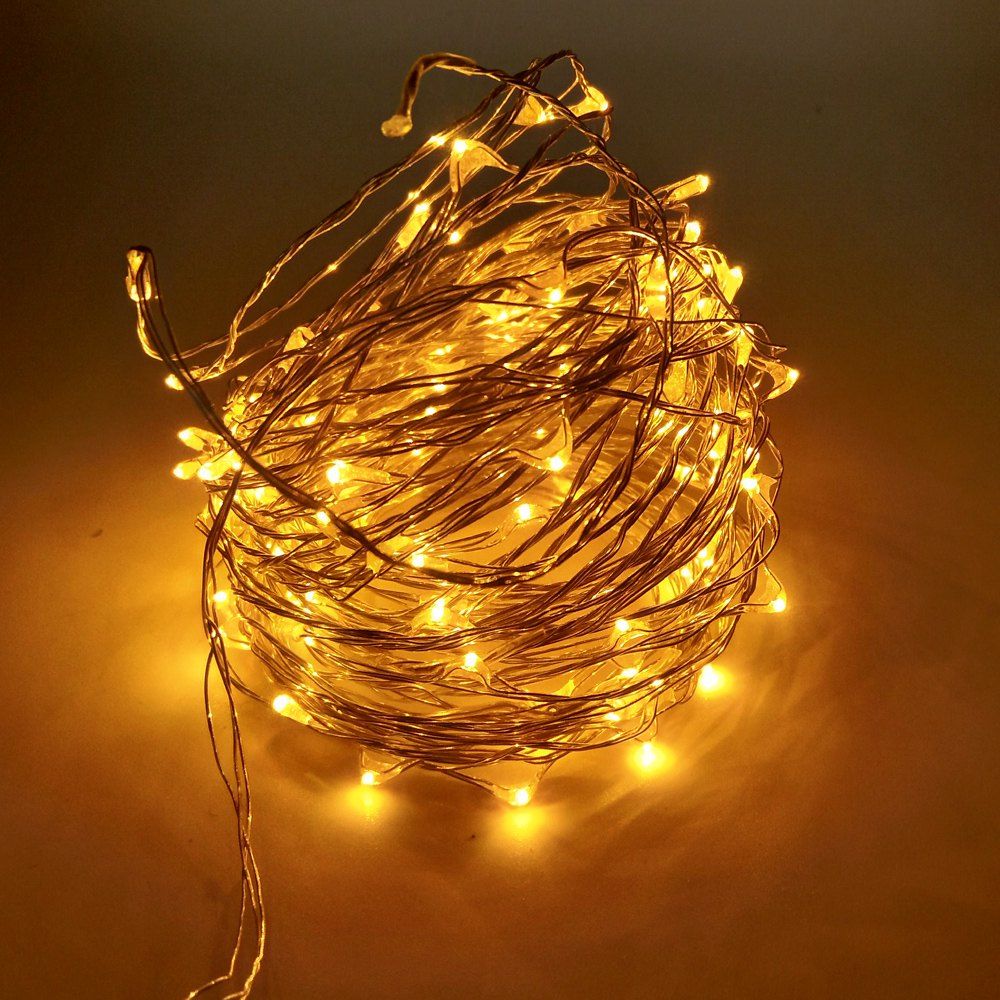 

ZDM 10M 100 LED Copper Wire String Light for Festival Christmas Party Decoration DC12V, Yellow light