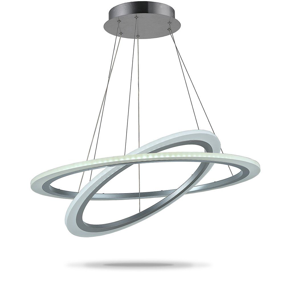 2018 Modern Led Pendant Light 2 Ring Ceiling Lamp Lighitng For Affordable Modern Led Pendant Light 2 Ring Ceiling Lamp Lighitng For Dining Room Study Parlor