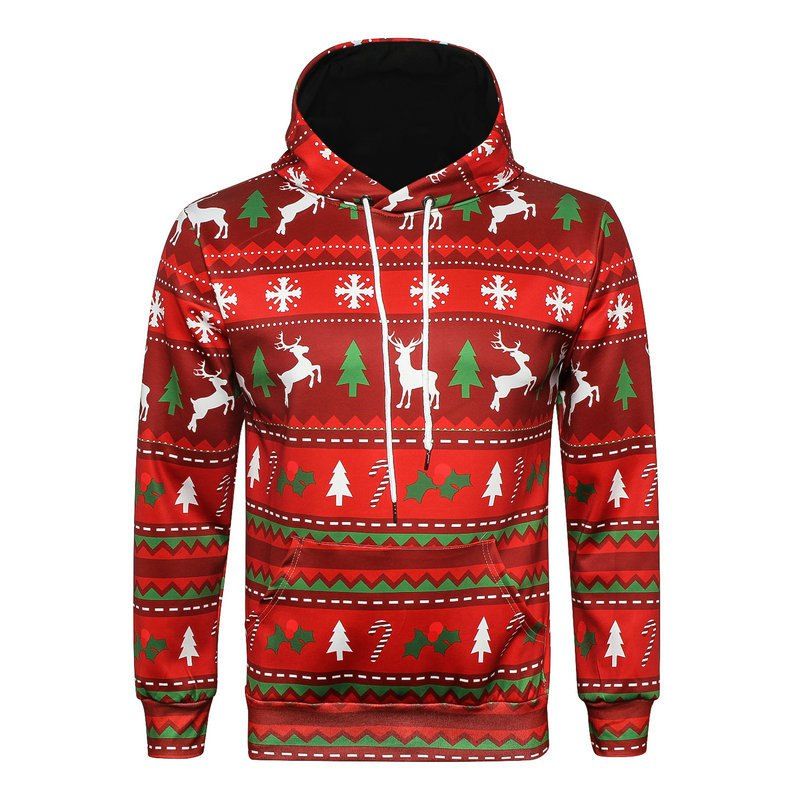 Christmas print hoodie