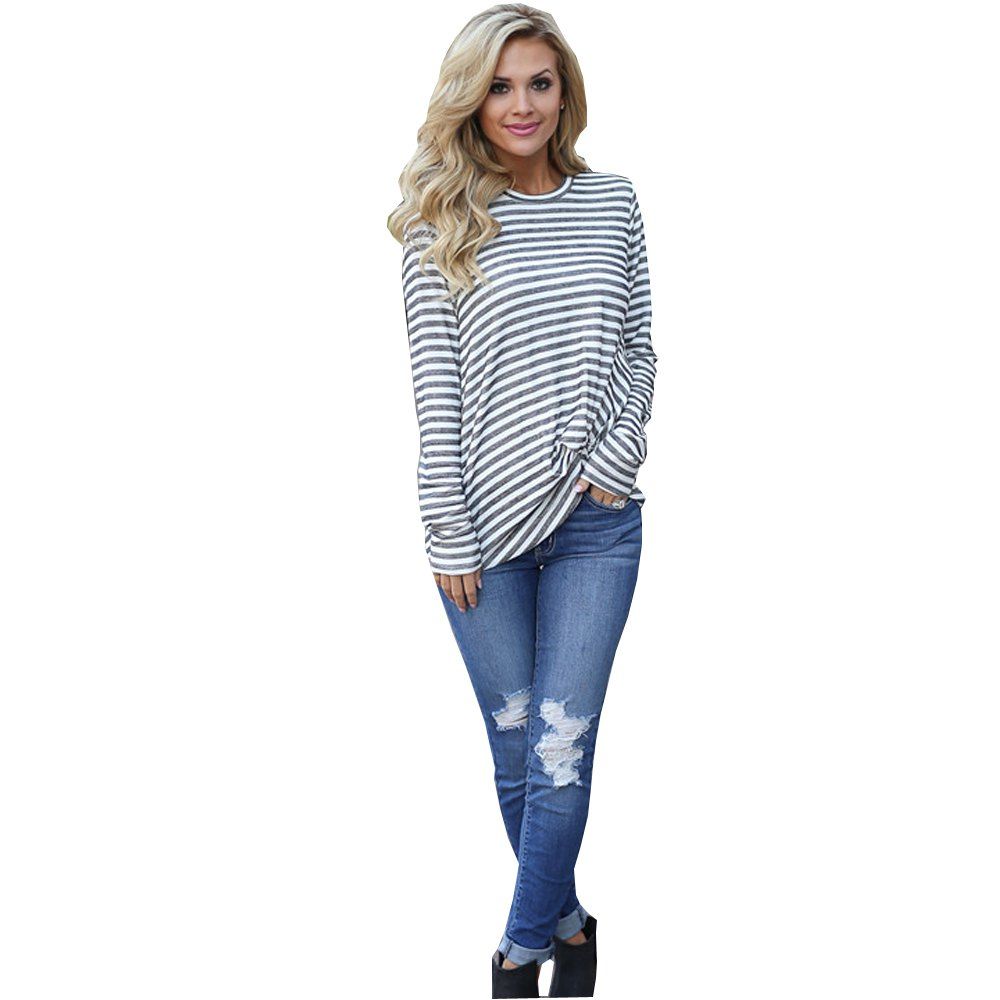 

Long Sleeve Striped T-Shirt, Stripe
