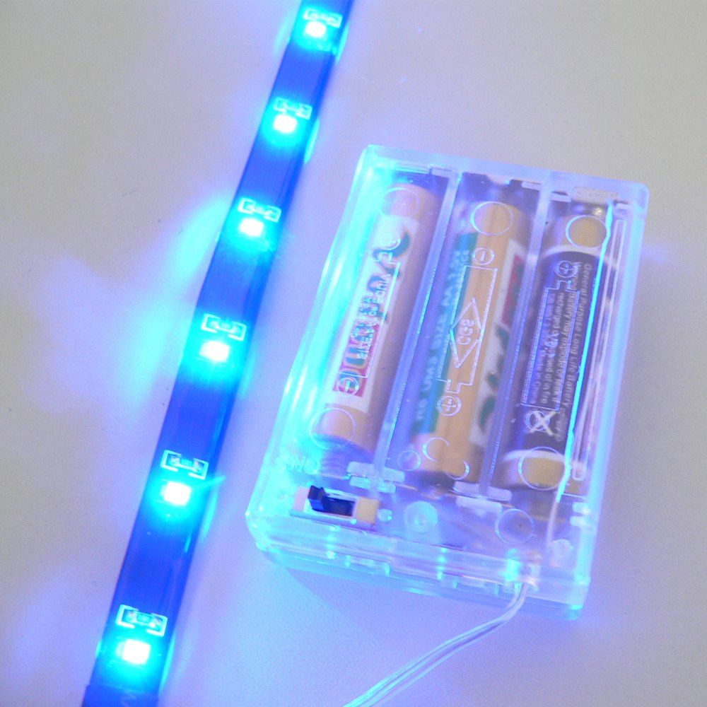 

True-Shine Christmas LED Strips Blue Light Portable Battery Powered DC 4.5V
