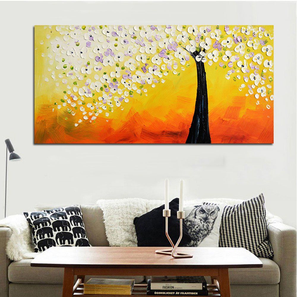 

Money Tree Printed Unframed Canvas Print, Colorful