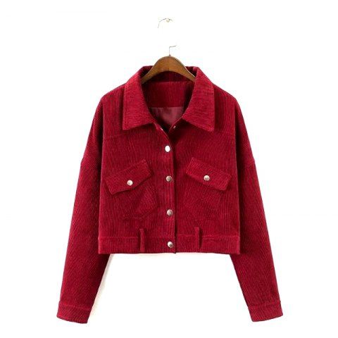 New Ladies' Autumn Corduroy Retro Jacket Outfits New Ladies' Autumn Corduroy Retro Jacket