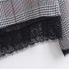 2017 nouveaux pulls à carreaux en dentelle pour dames -  