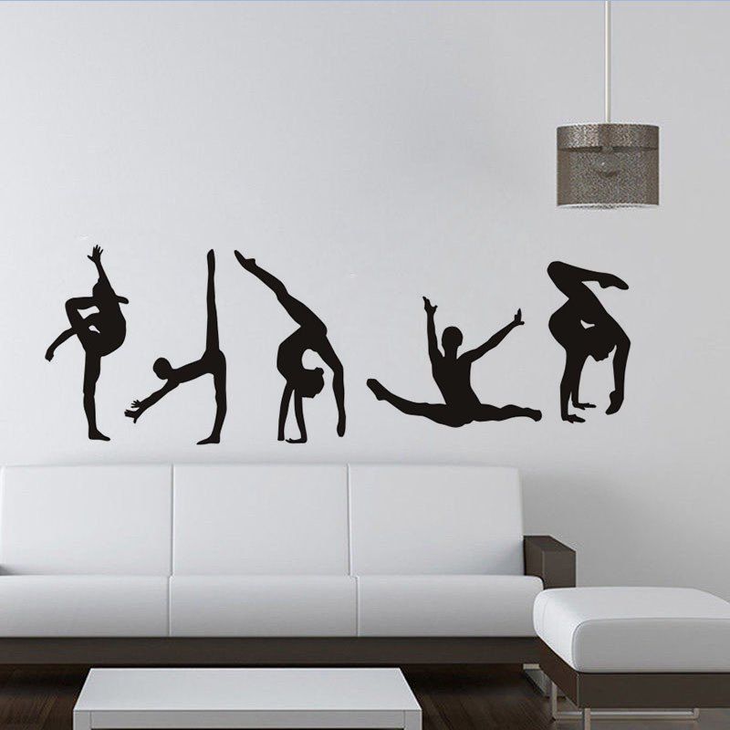2018 Dsu Ballerina Custom Wall Sticker Ballet Vinyl Decal In Unique Dsu Ballerina Custom Wall Sticker Ballet Vinyl Decal