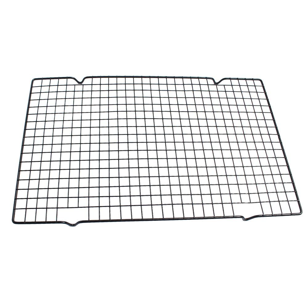 

Nonstick Cooling Rack Apply Cool Cookies Cakes Breads Oven Safe for Cooking Roasting Grilling, Black