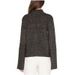European and American Semi - High Neckline Black Sweater -  