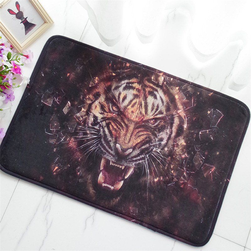 

Creative 3D Tiger Pattern Antiskid Floor Mat, Colormix