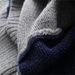 New Woman Knitting Splicing High Collared Sweater -  