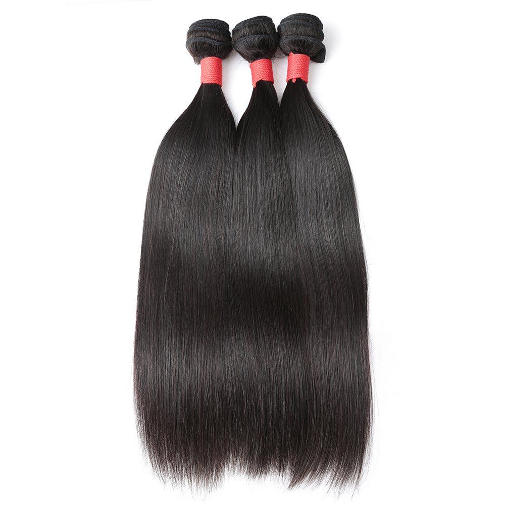 

Inidan Unprocessed Virgin Straight Human Hair Weave High Quality Bundle 1piece 8 inch - 28 inch, Black