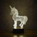 3D Unicorn Night Lights Creative Acrylic 3D LED Light Table Lamp Decotation Ligts for Home/kids Room/gift -  