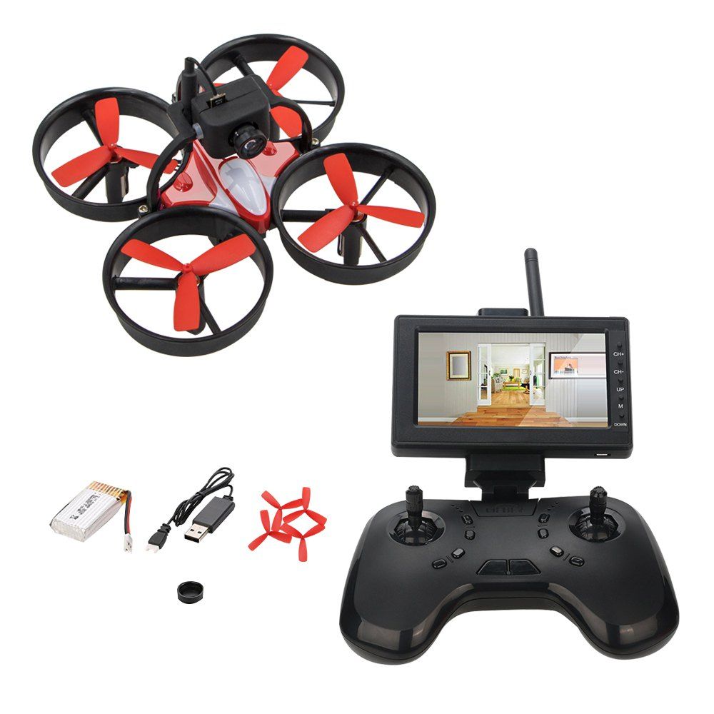 Chic Lieber Birdy 1060 Mini FPV RC Drone Equipped with 600TVL HD Camera Transmitter 4.3 inch 5.8G 40CH LCD Monitor Receiver  