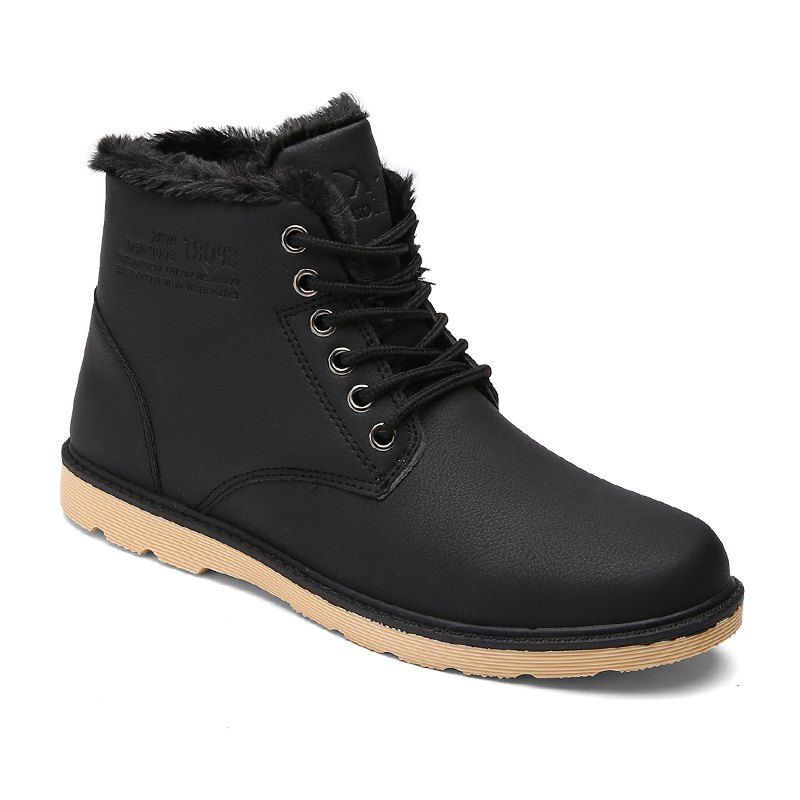 

Men's Boots High Quality Warm Casual Stylish Boots, Black