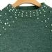 New Lady's Short Pearl Decorative Knitted Sweater -  