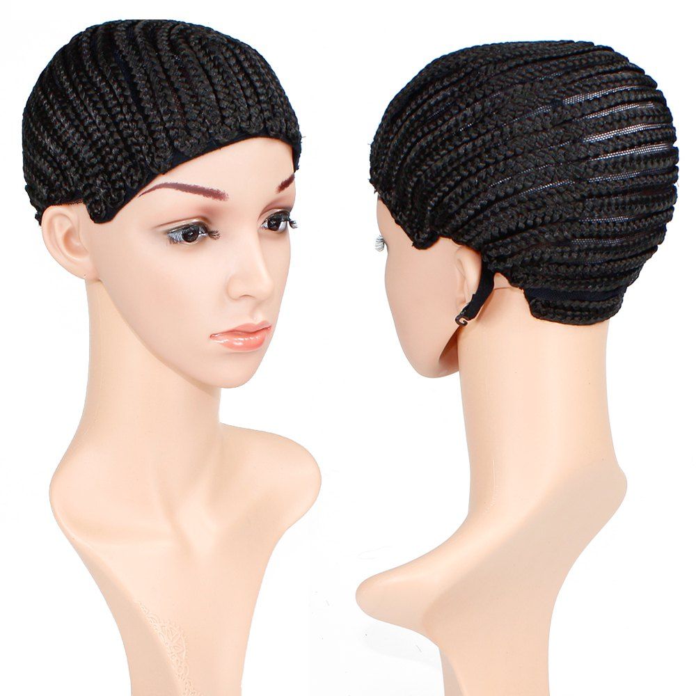 [37% OFF] Braided Wig Cap Crochet Cornrows With Three Combs For Making ...