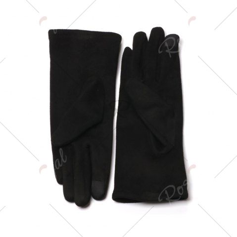 

Women's Touch Screen Gloves Warm Winter Feast Gloves Driving Riding Outdoor and Indoor Fashion Gloves, Black