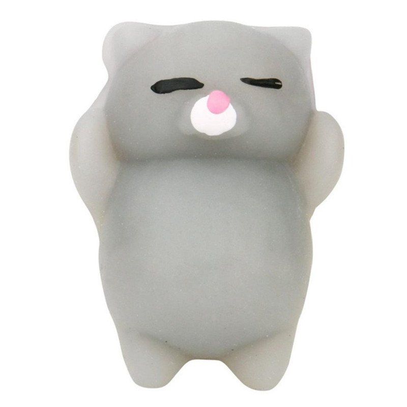 

Cute Cat Style Squishy Toy for Pressure Reducing, Gray