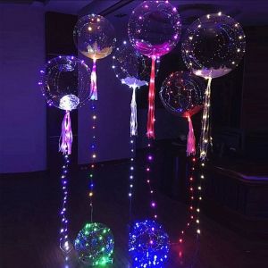 Colorful Transparent Balloon Shining Led String Light RoseGal.com