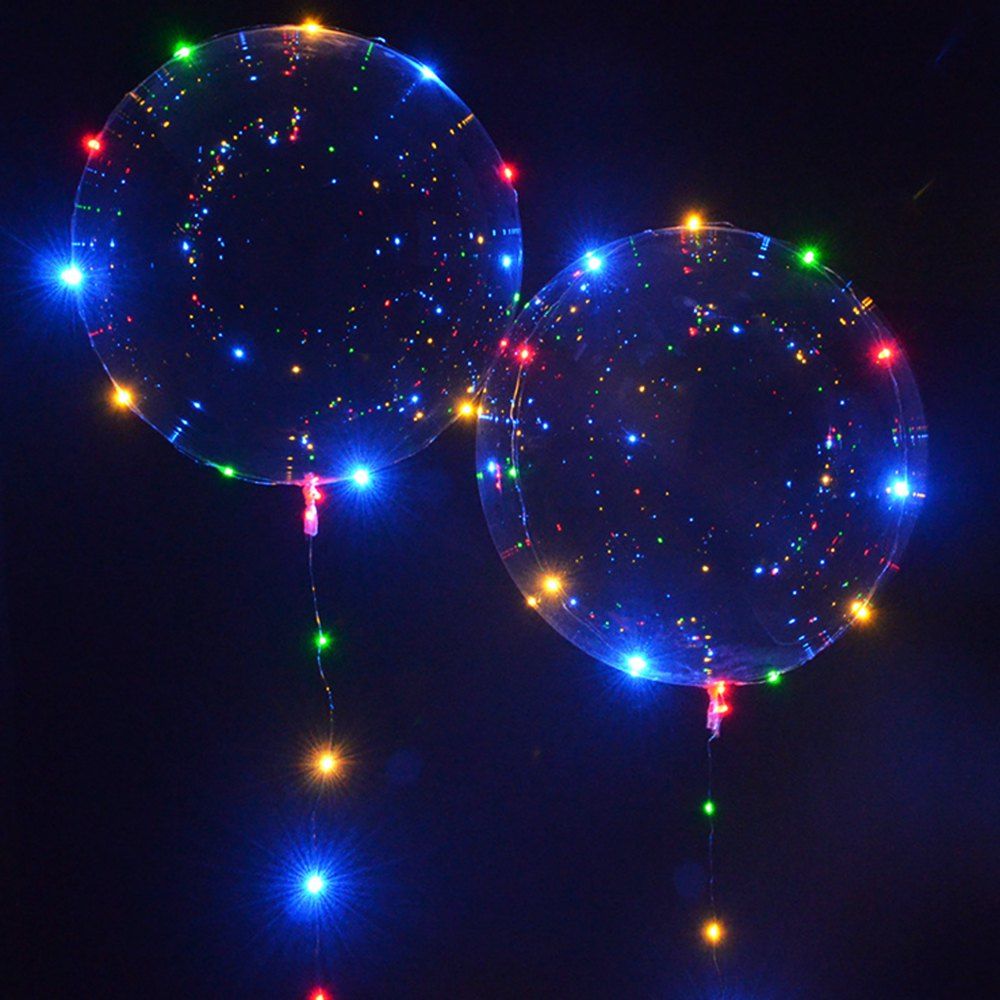 [32 OFF] Transparent Balloon Shining LED String Light Rosegal