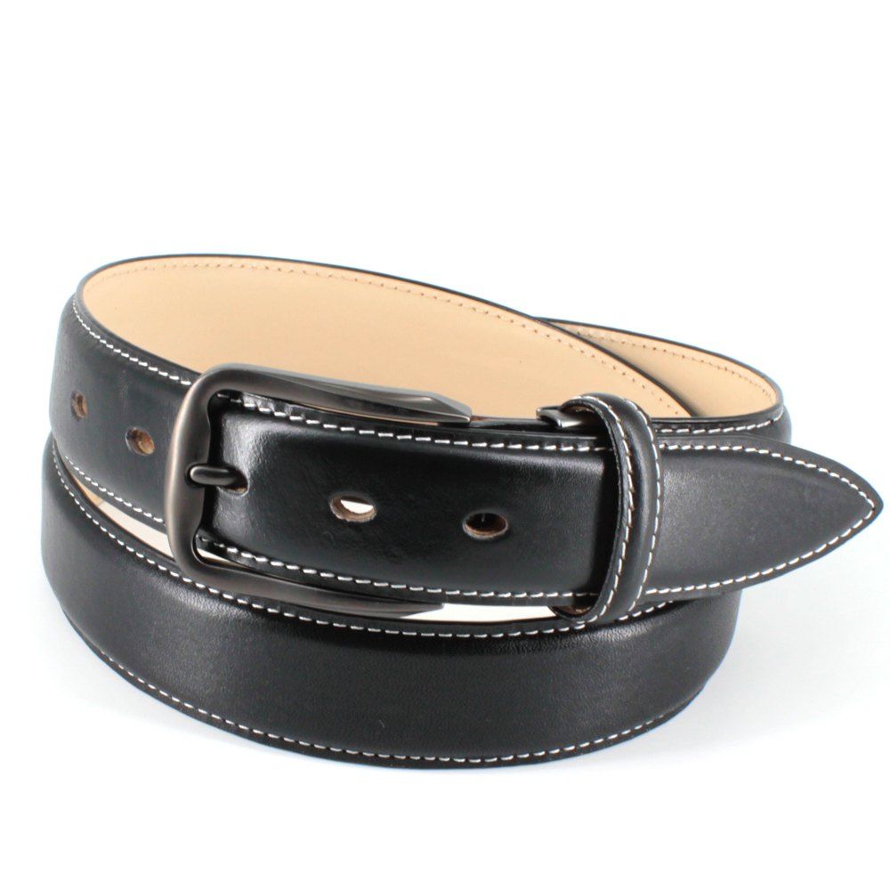 [42 OFF] Mens Leather Belt Double Sided Full Grain Vegetable Tanned