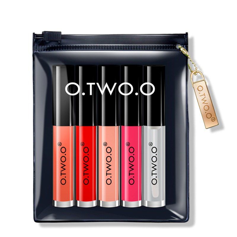 

O.TWO.O Matte Liquid Lipstick Kit 5 colors in one kit Matte Lip gloss, #002