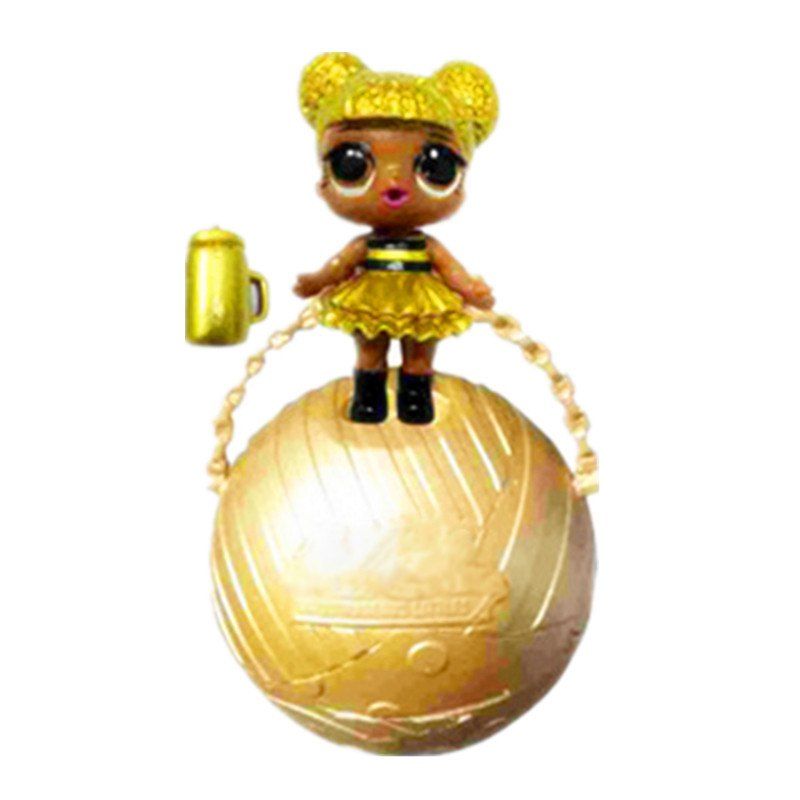 

Funny Kawaii LoL Open Eggs Dolls Ball Children Surprise Doll Anime Action Figure Kids Toy Fun Egg, Golden