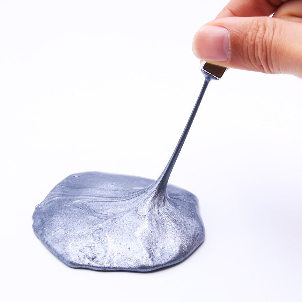 

Magnetic Putty Toy Stress Reliever for Kids and Adults for Fun - Silver