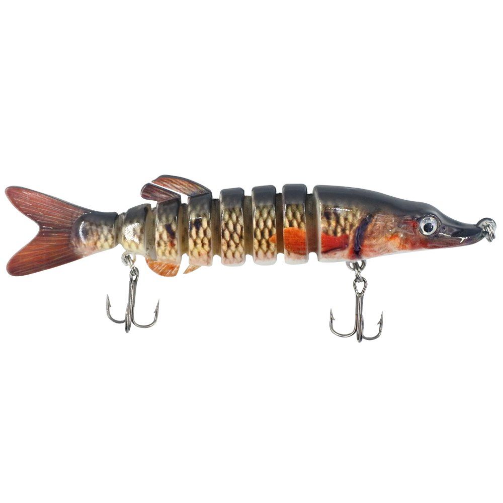 X LARGE 8/'/' Swimbait Multi Jointed Fishing Lure photo realistic and action