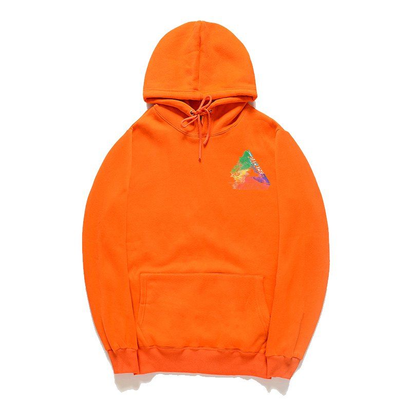 orange velvet hoodie