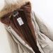 New Ladies Long Cotton Velvet Coat with Hat -  