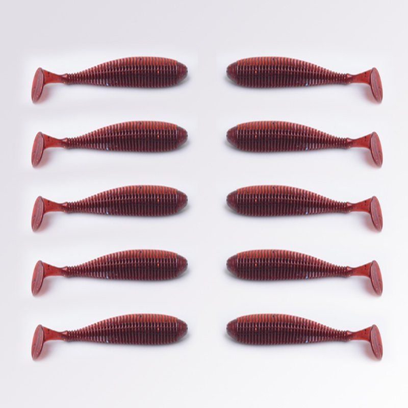 [35 OFF] Artificial Fake Bait 10PCS/LOT 8.8CM 2.8G T Tail Soft Lure
