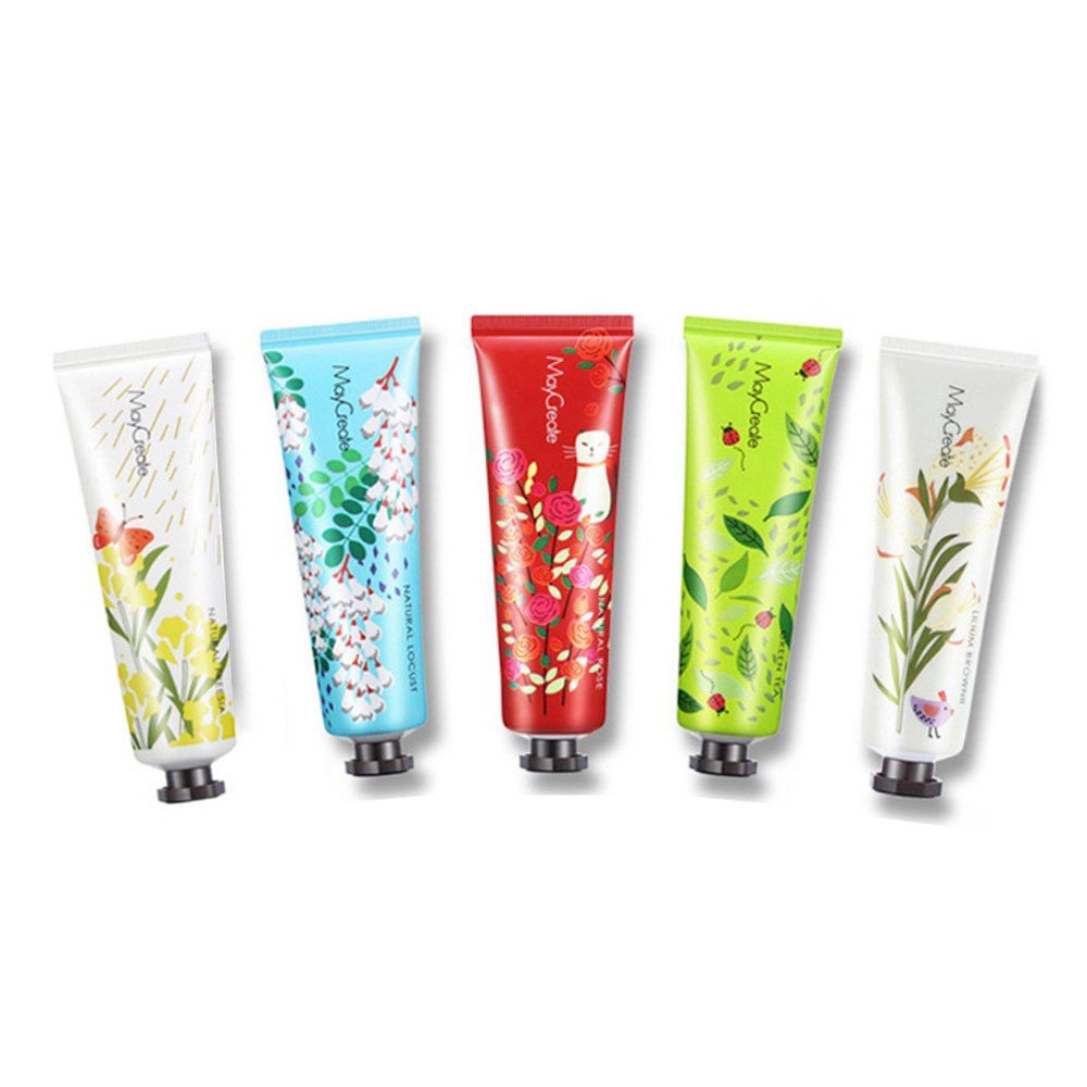

5pcs Hand Cream Deep Nourish Moisture Refreshing Fruit Smell Hand Care