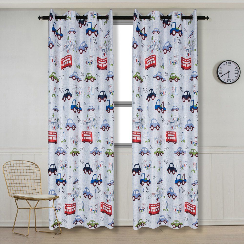 40% OFF Grommet Top Cartoon Blackout Car Curtains For ...