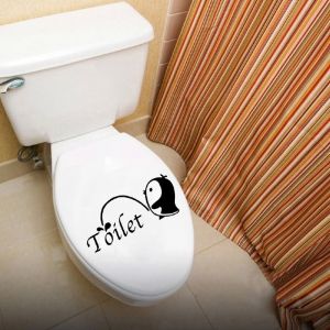 Black 28x12cm Dsu Small Penguin Toilet Bathroom Wall Bathroom ... Black 28x12cm Dsu Small Penguin Toilet Bathroom Wall Bathroom ...
