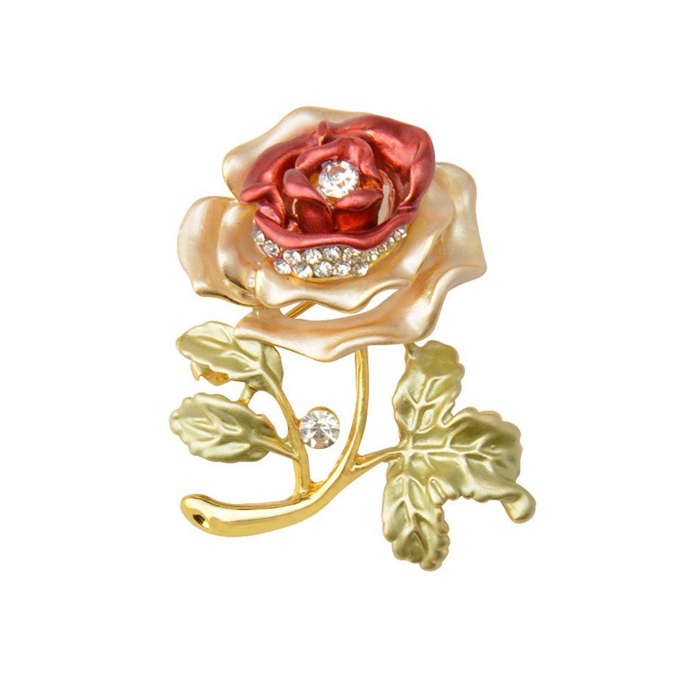 2019 Rose Flower Brooch Garment Accessories Wedding Bridal Jewelry