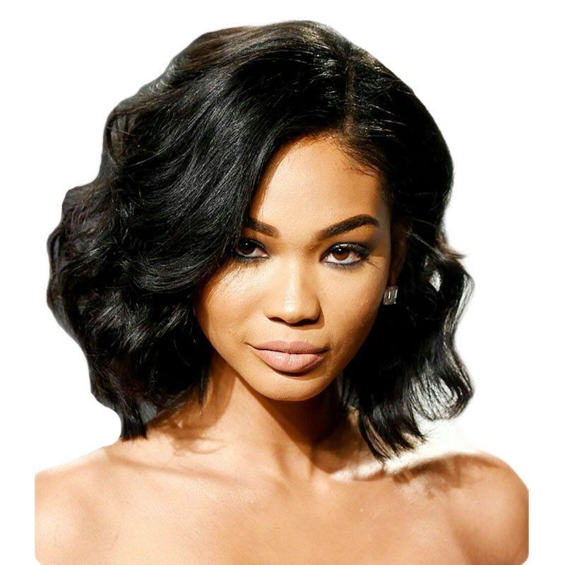33 OFF Deep Side Part Fashion Short Body Wavy Bob Lace Front Wig   33 OFF Deep Side Part Fashion Short Body Wavy Bob Lace Front Wig