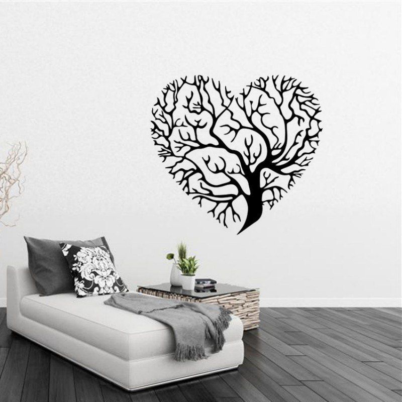 2019 dsu 3d wallpaper love tree creative wall stickers living room