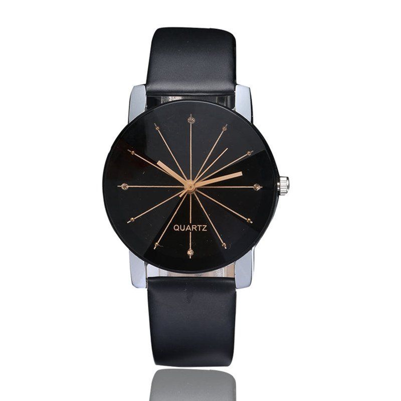 Fashion DUOYA XR1565-S Women Simple Leather Band Analog Quartz Wrist Watch  