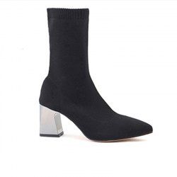 2017 New European and American Knitted Stovepipe Boots Women -  