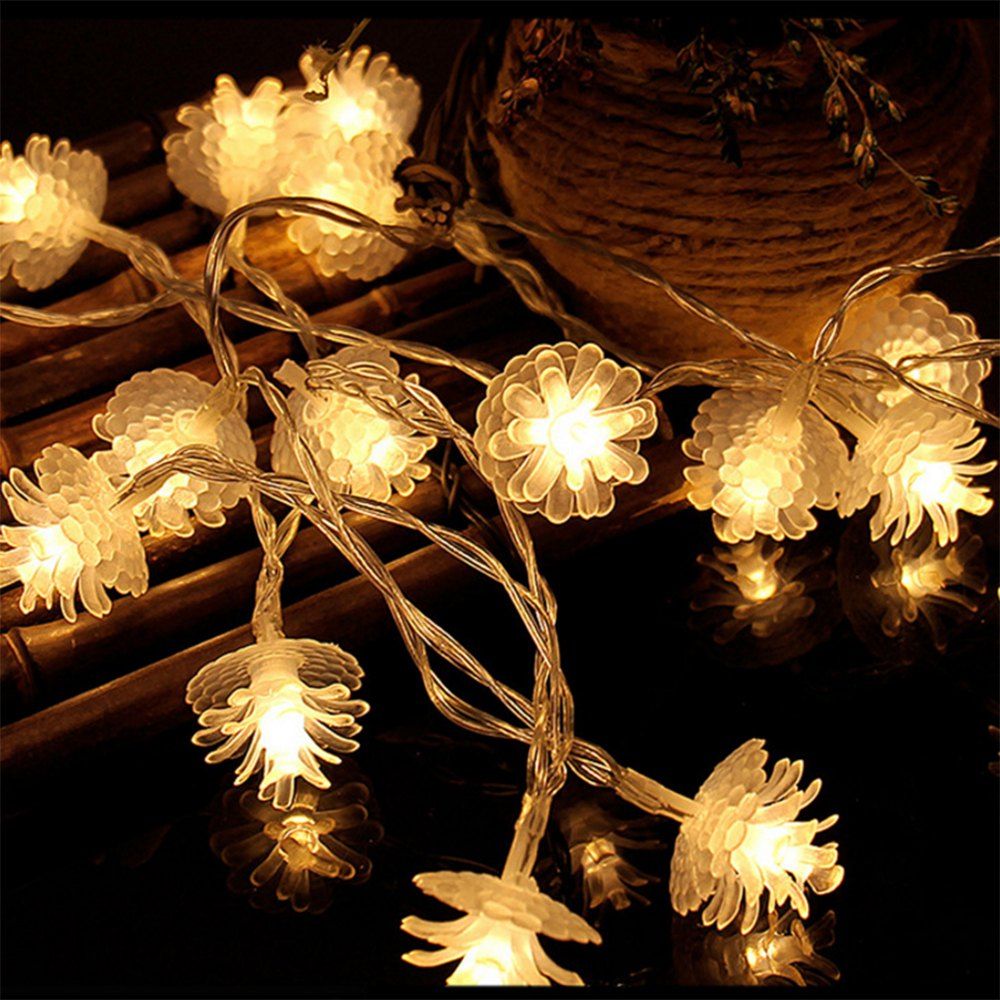 [39 OFF] BRELONG LED Pine Cone Light String Decorative Romantic Lights
