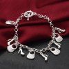 Mode Design Vintage Sac à main Bracelet Bracelet Personnalité Argenté Charm Bijoux -  