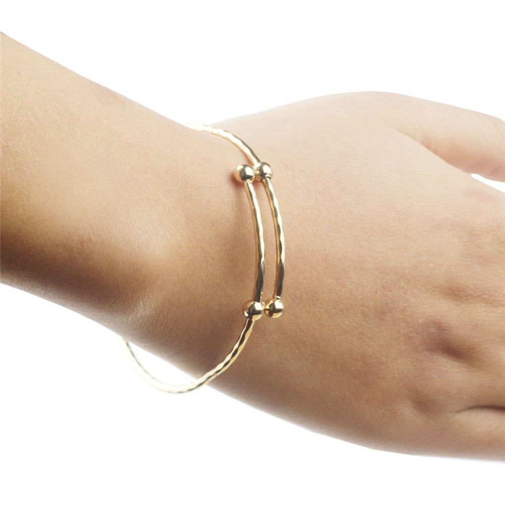 

Adjustable Bangle Christmas fashion ladys charm cuff bangle, Gold