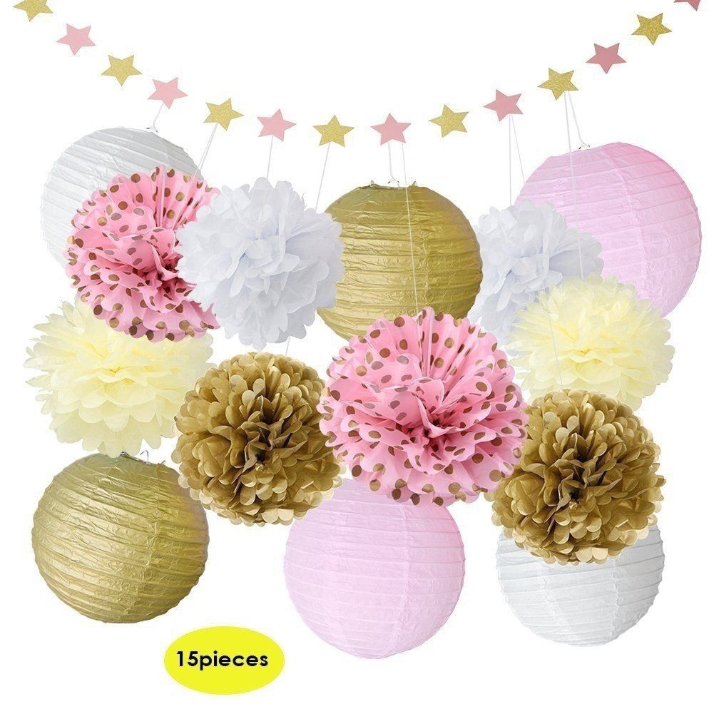 2019 eastern hope 15 pcs tissue paper pom poms flowers paper flower paper pom poms