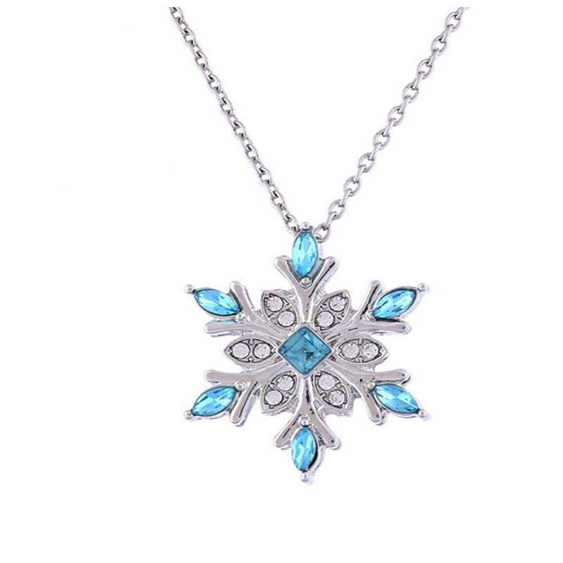 

Zircon Snow Pendant Necklace Womens Jewelry, Blue